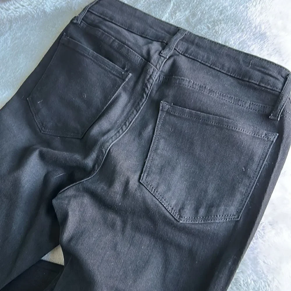 Old Navy Midrise Rockstar Super Skinny Black Jeans (Women's size 6) - Picture 7 of 8